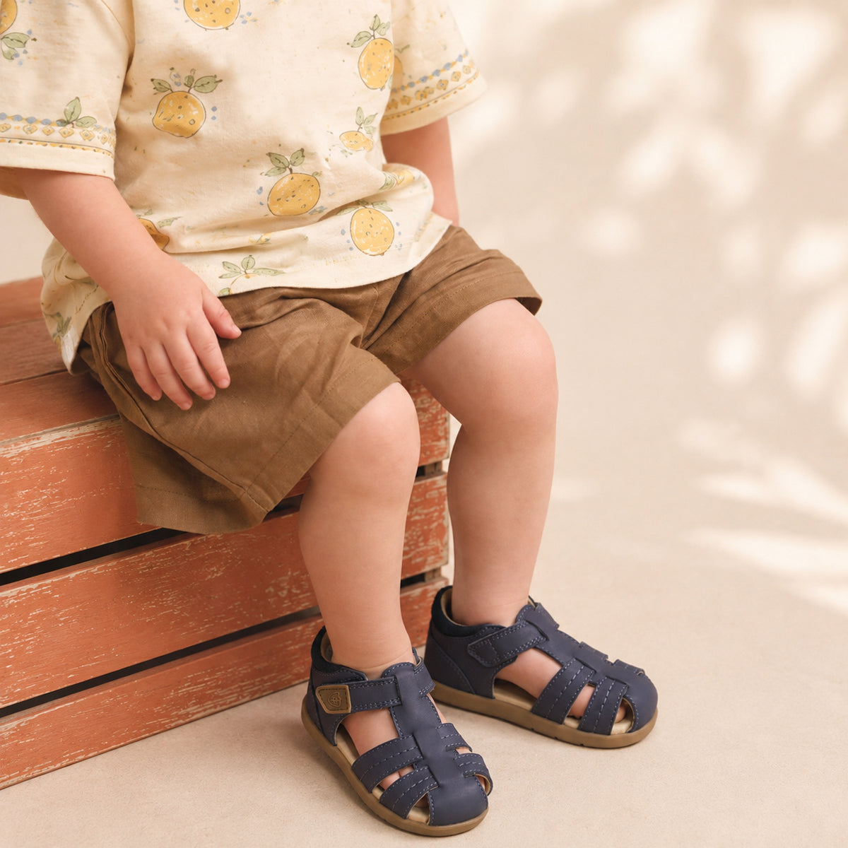 Pretty Brave Little Kids Sandal Theo Indigo