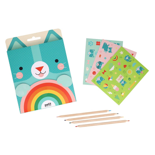 Le Petite Collage Carry-Along Sketch Kit Kitten