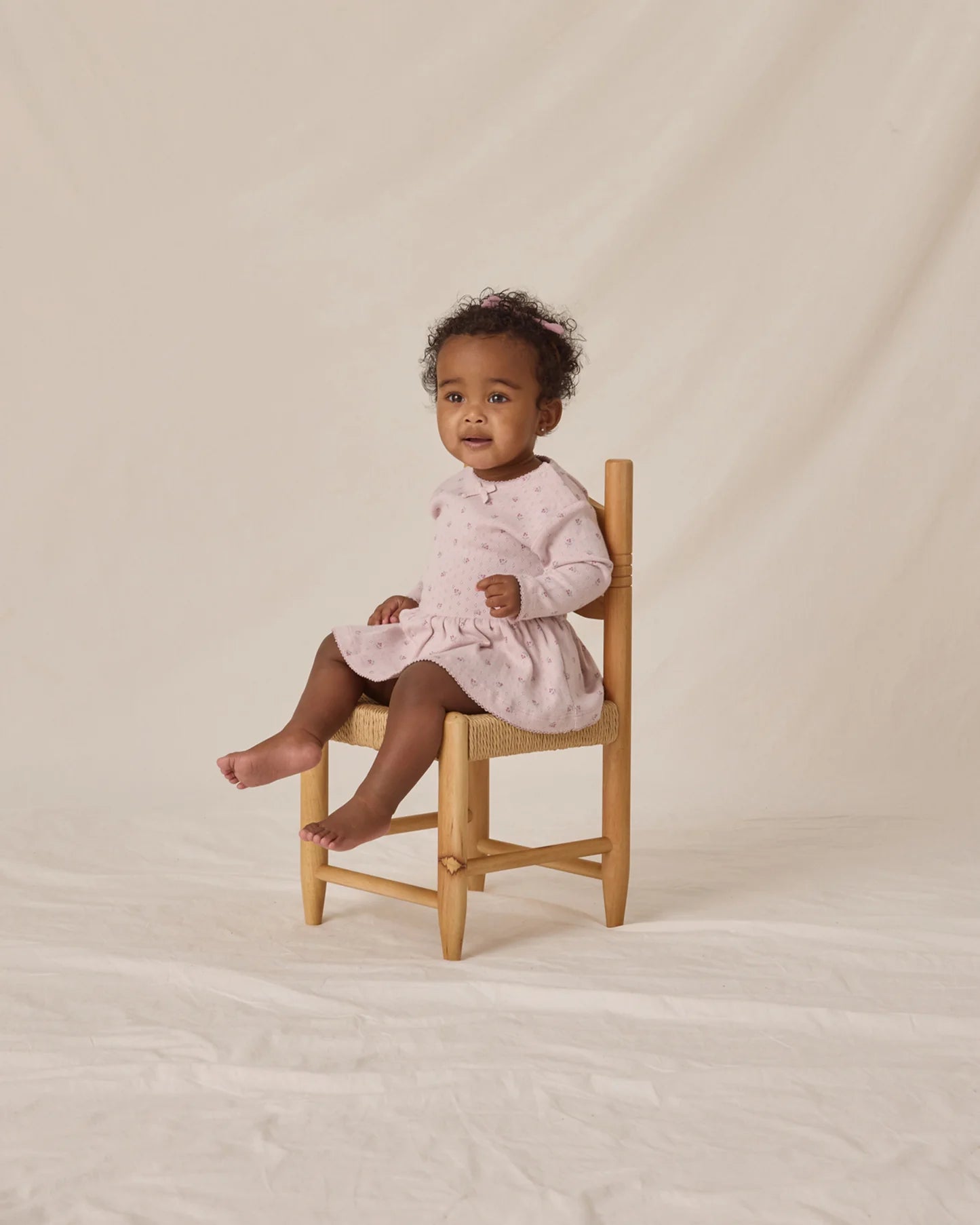 Quincy Mae Pointelle Skirted Bodysuit | Lilac Disty