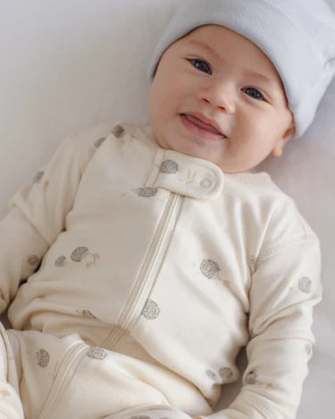 Quincy Mae Zip Long Sleeve Sleeper Hedgehog