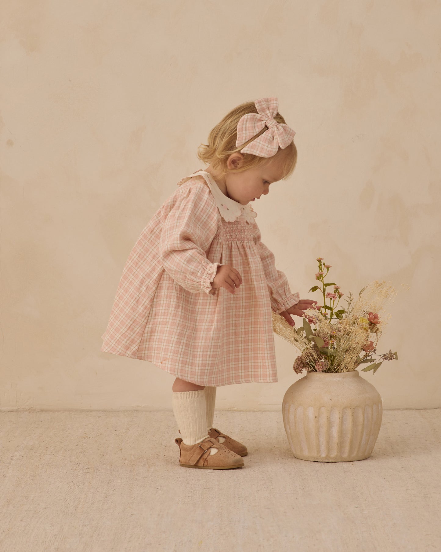 Quincy Mae Callie Dress Pink Plaid