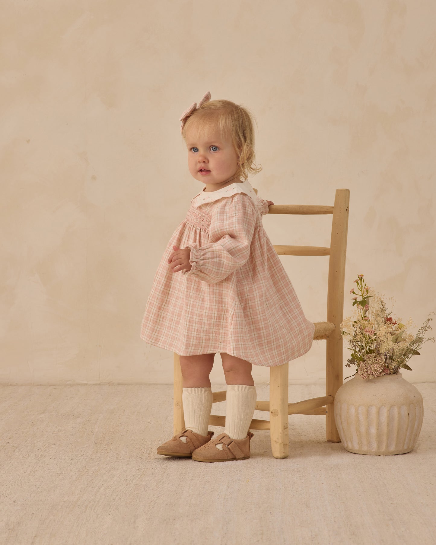 Quincy Mae Callie Dress Pink Plaid