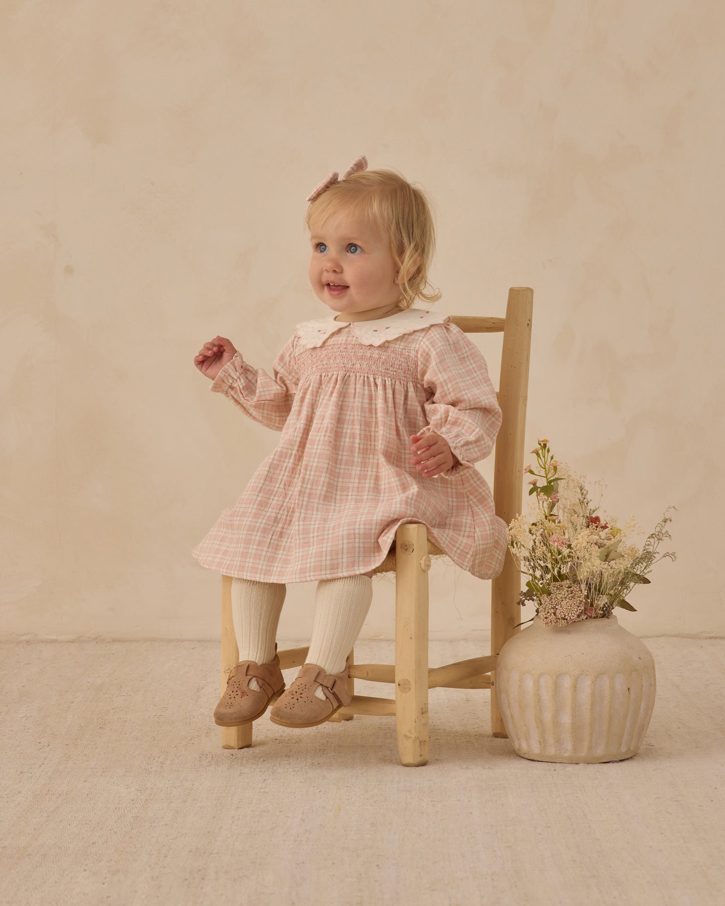 Quincy Mae Callie Dress Pink Plaid