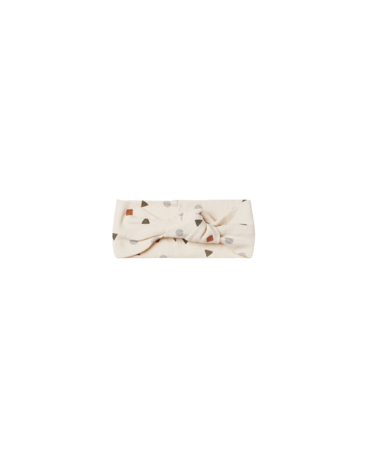 Quincy Mae Knotted Headband Natural Geo