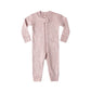 Quincy Mae Zip Long Sleeve Sleeper Mauve Daisy