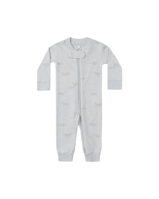 Quincy Mae Zip Long Sleeve Sleeper Airplane