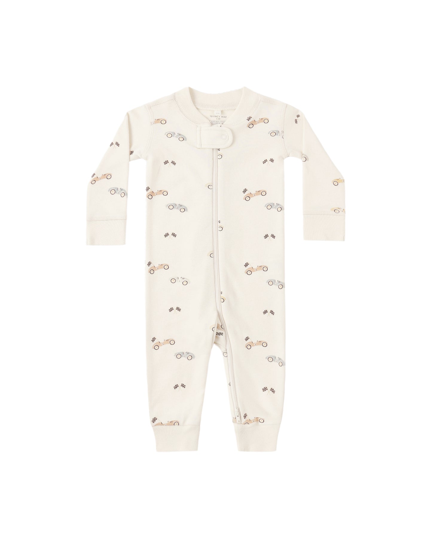 Quincy Mae Zip Long Sleeve Sleeper Race Car