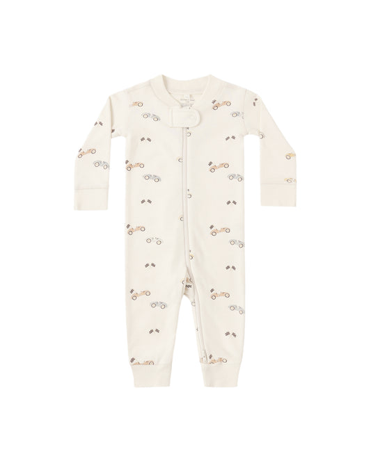 Quincy Mae Zip Long Sleeve Sleeper Race Car