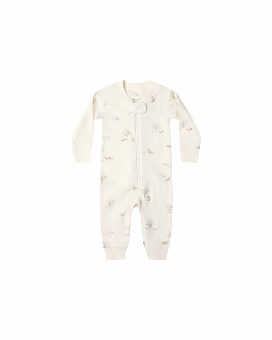 Quincy Mae Zip Long Sleeve Sleeper Footie | Fox Land *Pre-Order*