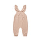 Quincy Mae Pointelle Knit Overalls Blush
