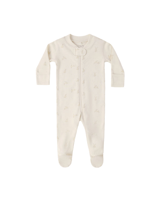 Quincy Mae Zip Long Sleeve Sleeper Footie Bunnies