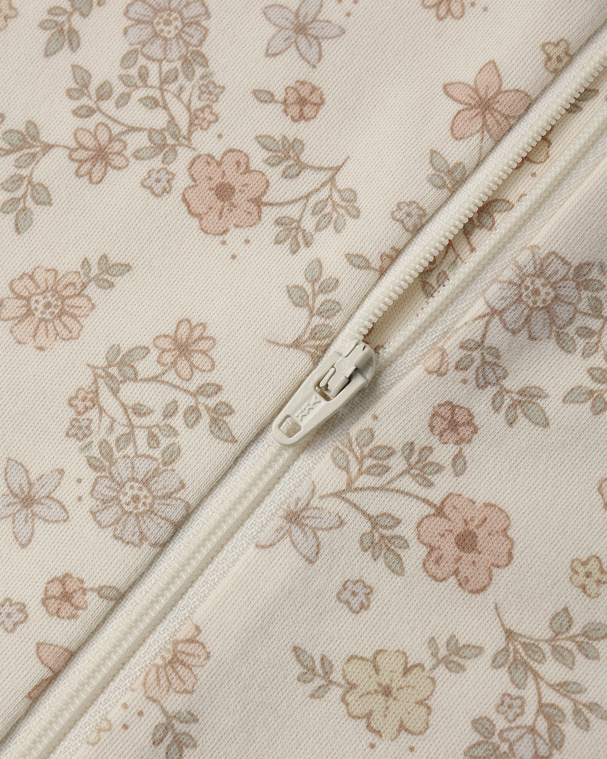 Quincy Mae Zip Long Sleeve Sleeper Footie Floral Vine