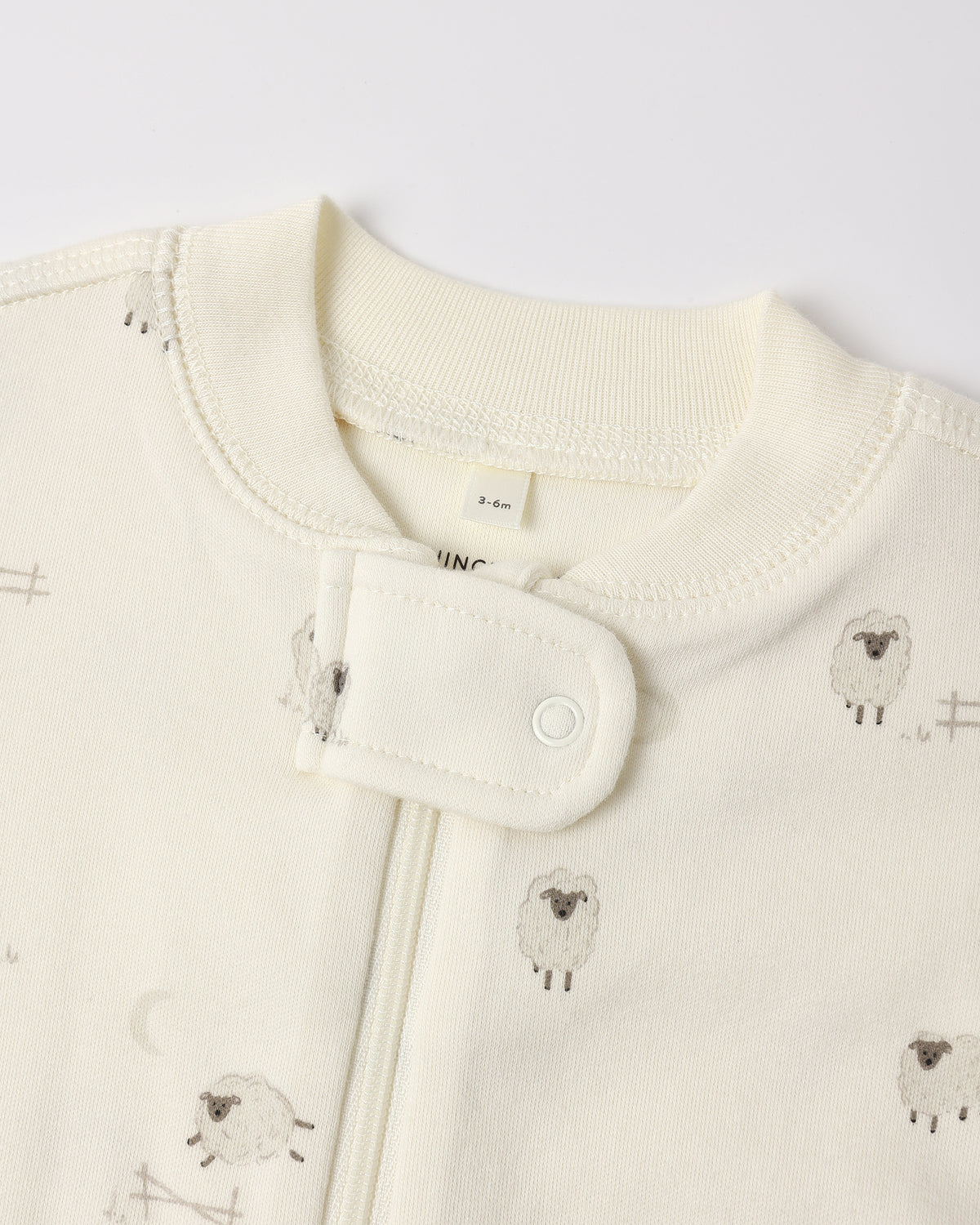 Quincy Mae Zip Long Sleeve Sleeper Footie Sheep