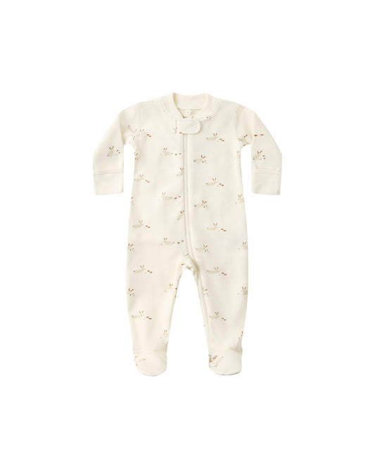 Quincy Mae Zip Long Sleeve Sleeper Footie | Bunnies *Pre-Order*