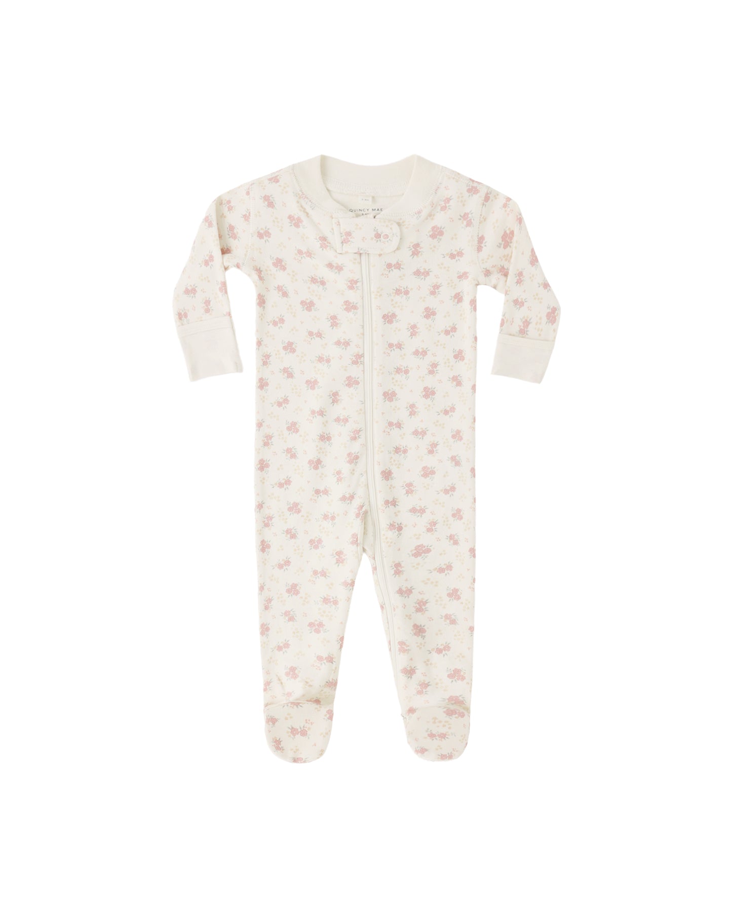 Quincy Mae Zip Long Sleeve Sleeper Footie Flower Field