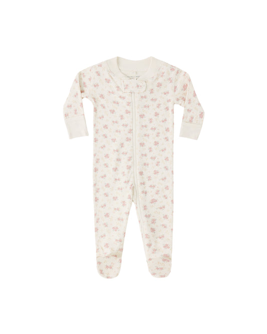 Quincy Mae Zip Long Sleeve Sleeper Footie Flower Field