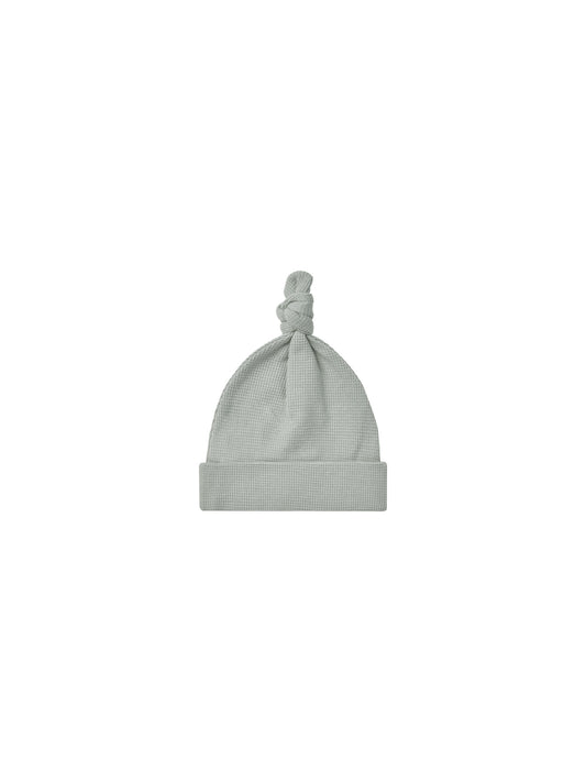 Quincy Mae Waffle Knotted Baby Hat Sky