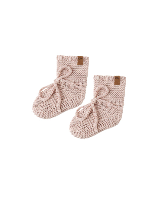 Quincy Mae Knit Booties | Blush