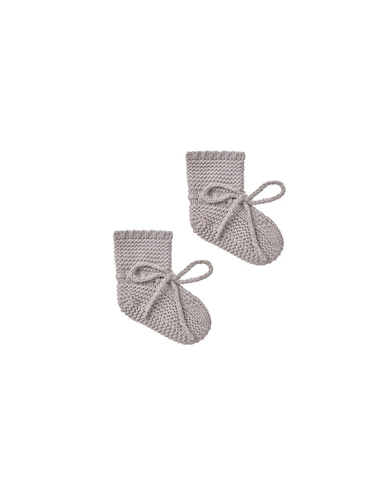 Quincy Mae Knit Booties Lavender