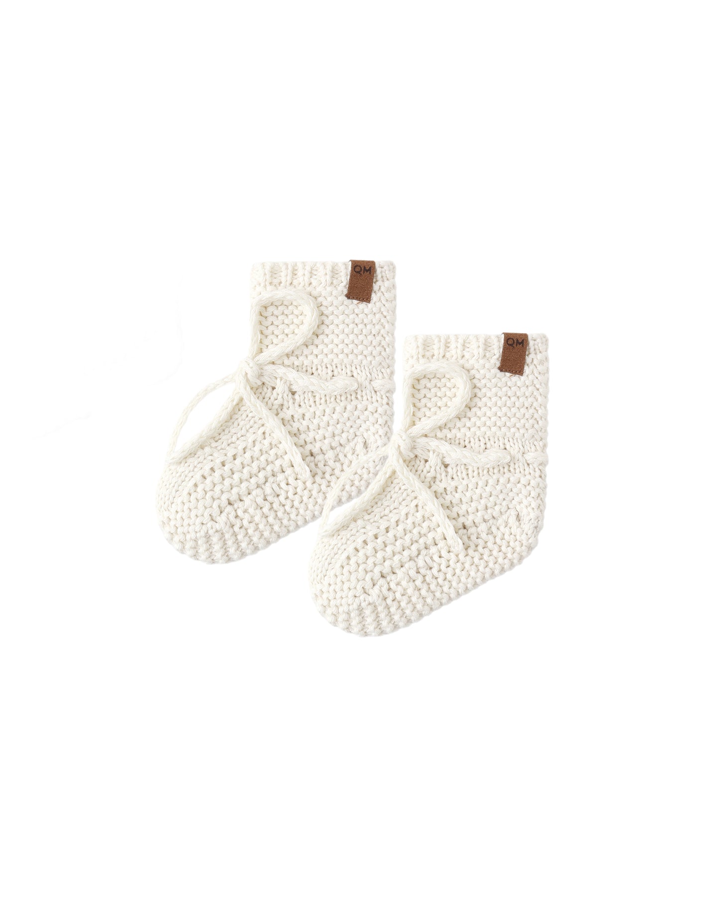 Quincy Mae Knit Booties | Natural