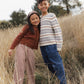 Rylee + Cru Wide Leg Pant Brick Check