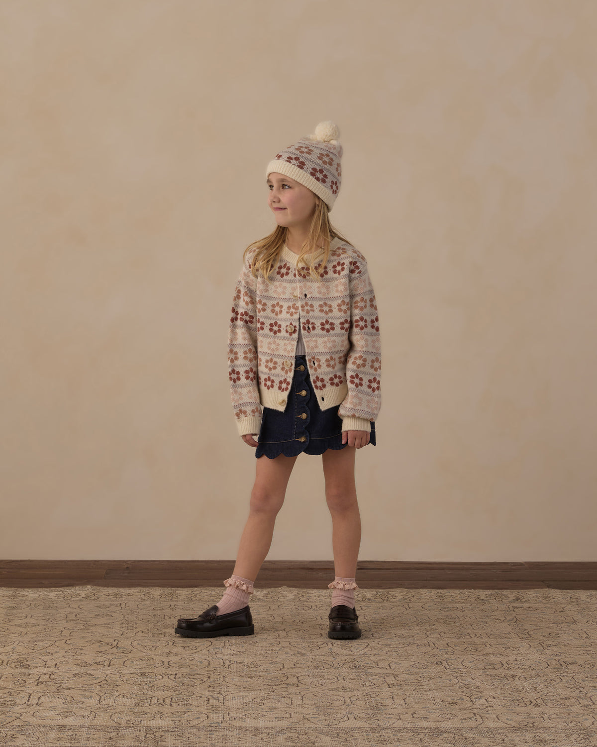 Rylee + Cru Cheyenne Cardigan Flower Fair Isle