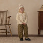 Rylee + Cru Barrel Pant Embroidered Daisies Olive