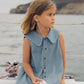 Rylee & Cru Adria Dress Washed Blue