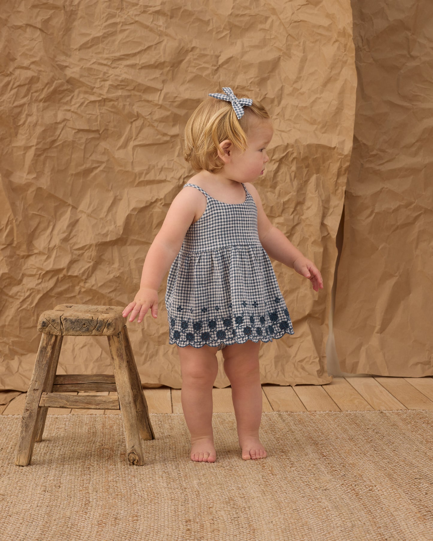 Rylee & Cru Zenni Set Marine Gingham