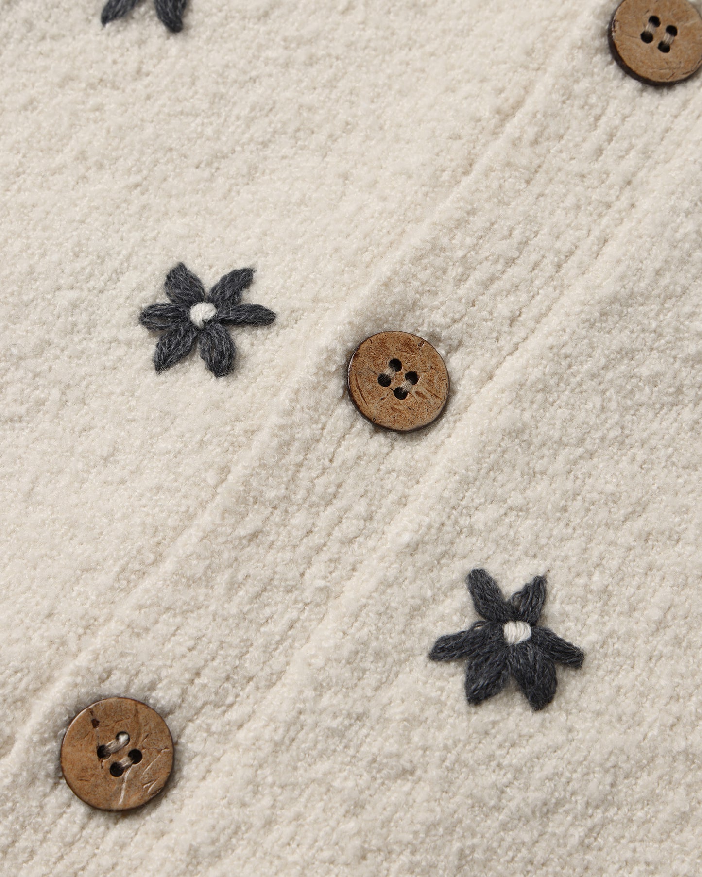 Rylee + Cru Tulip Cardigan Midnight Daisy Natural