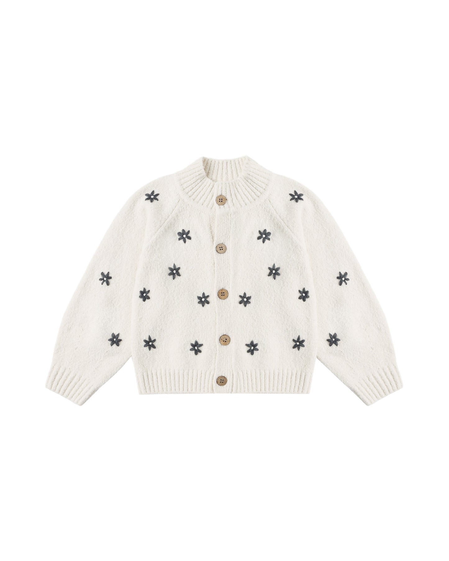 Rylee + Cru Tulip Cardigan Midnight Daisy Natural