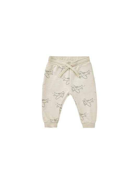 Rylee & Cru Jogger Sweatpant Airplanes Dove