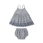 Rylee & Cru Zenni Set Marine Gingham