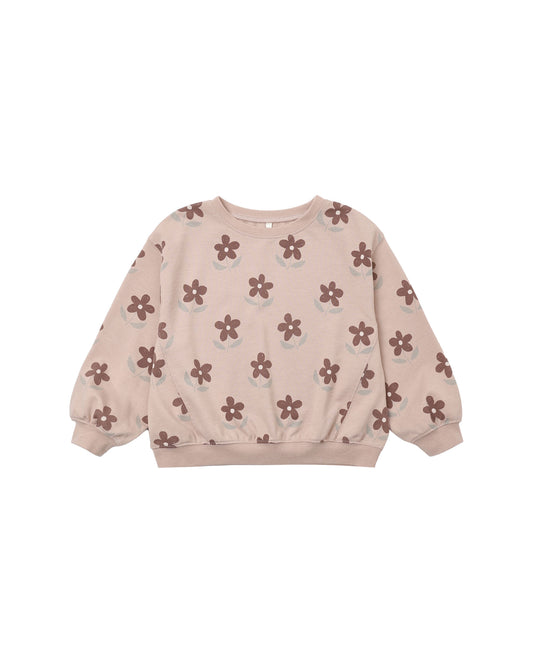 Rylee + Cru Oversized Sweatshirt Daisy Rosewood