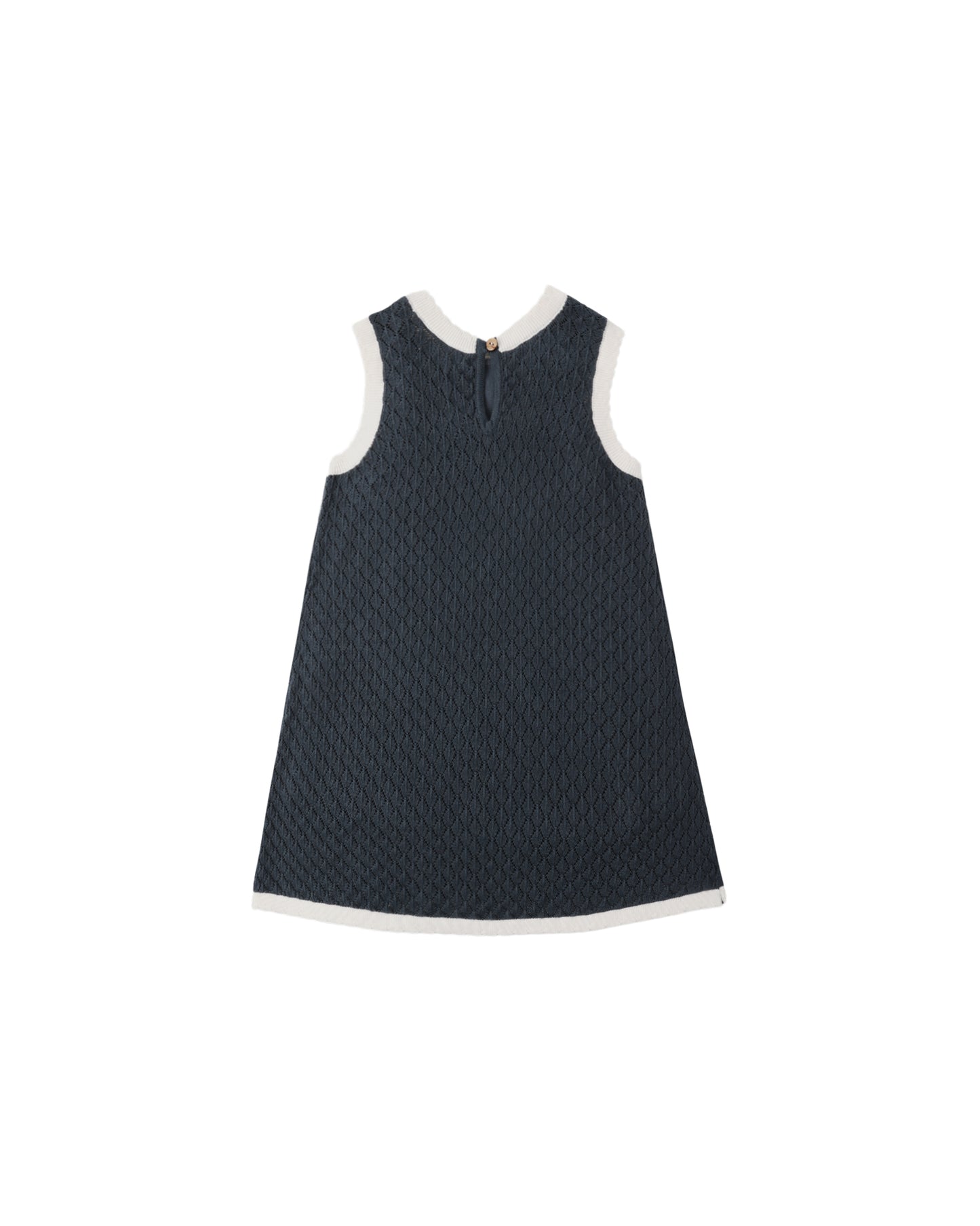 Rylee + Cru Crochet Tank Mini Dress Navy