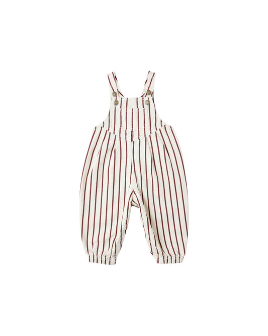 Rylee + Cru Vintage Overall | Burgundy Stripe *Pre-Order*