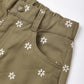 Rylee + Cru Barrel Pant Embroidered Daisies Olive