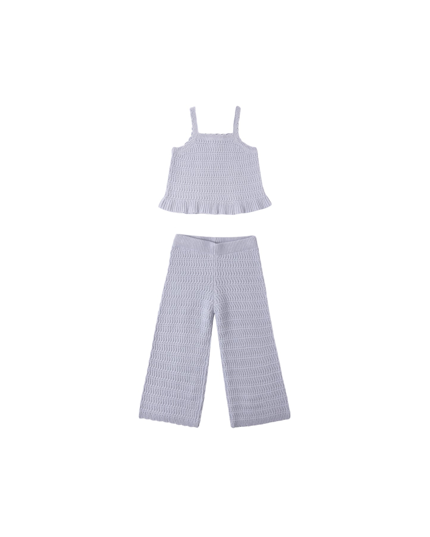 Rylee + Cru Mari Knit Set Periwinkle
