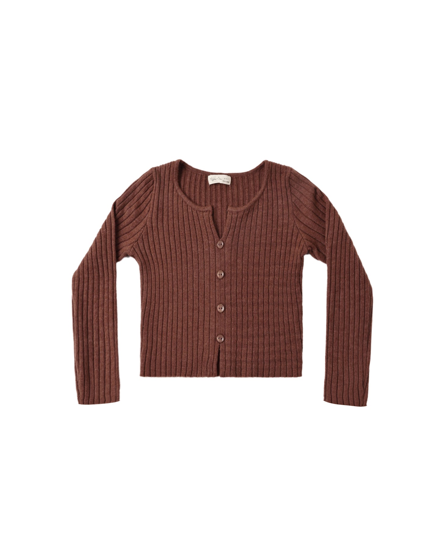 Rylee + Cru Long Sleeve Knit Tee Mulberry