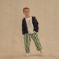 Rylee + Cru Baggy Pant Green Stripe