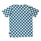 Radicool Smiley Chequerboard Tee Petrol | White