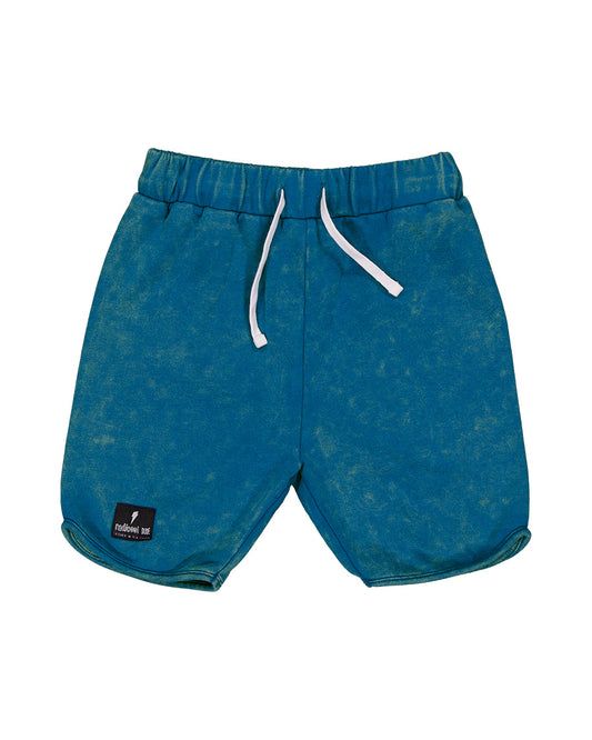 Radicool Petrol Acid Wash Shorts