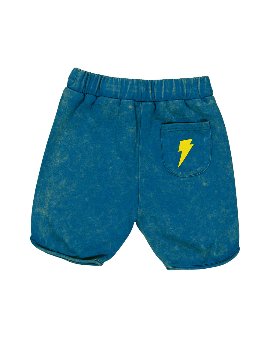 Radicool Petrol Acid Wash Shorts
