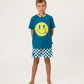 Radicool Smiley Bolt Tee Petrol