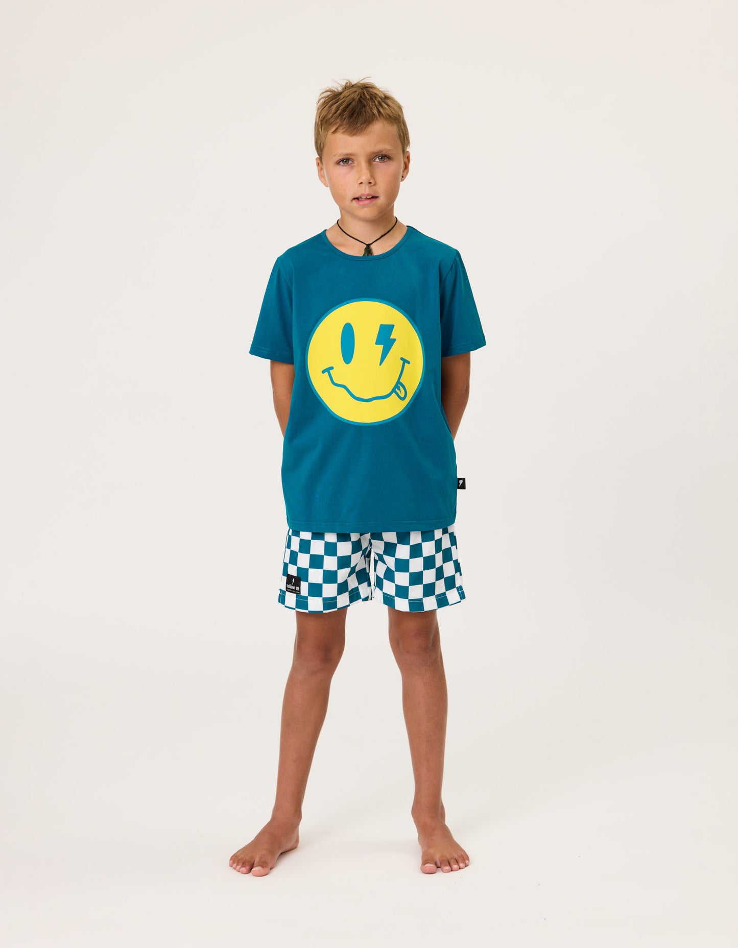 Radicool Smiley Bolt Tee Petrol