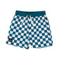 Radicool Chequerboard Boardies Petrol | White