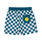 Radicool Chequerboard Boardies Petrol | White