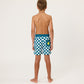 Radicool Chequerboard Boardies Petrol | White