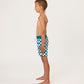 Radicool Chequerboard Boardies Petrol | White