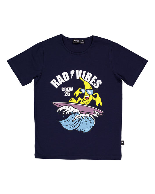 Radicool Rad Vibes Tee Navy